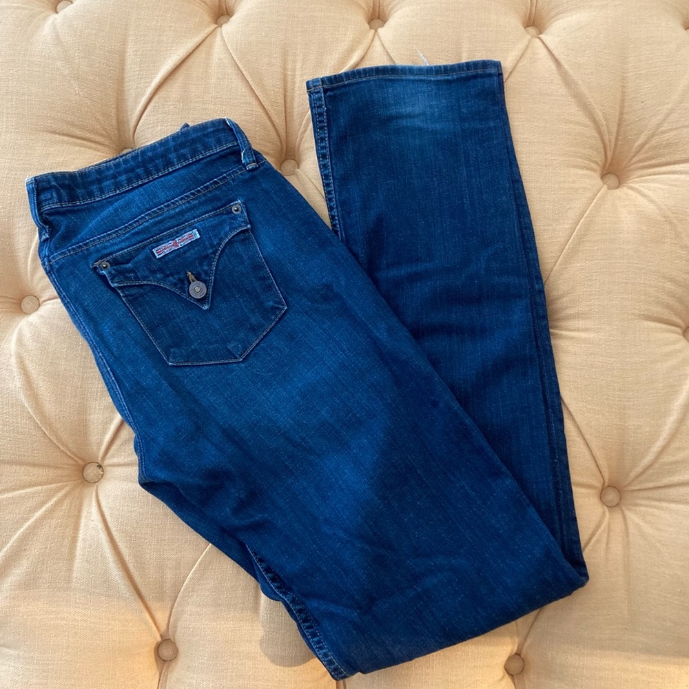 Hudson Carly Midrise Straight Jeans